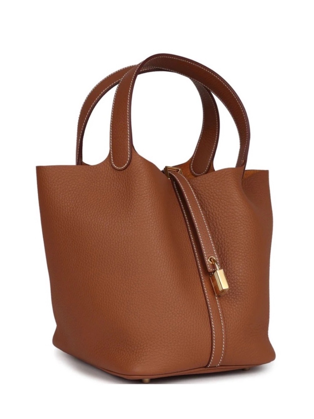Hermès Picotin Lock 22 Gold Clemence Leather Gold Hardware